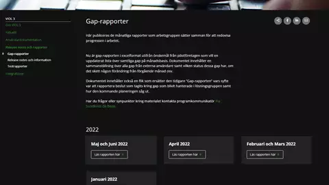 Gap-rapport för maj och juni 2022 publicerad