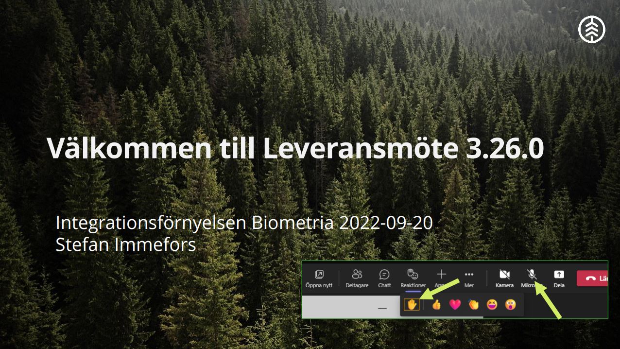 Planer externa integrationer och material från leveransmöte 3.26.0 papiNet-specifikationer