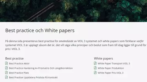 Nya dokument Best Practice och White Papers för VIOL 3