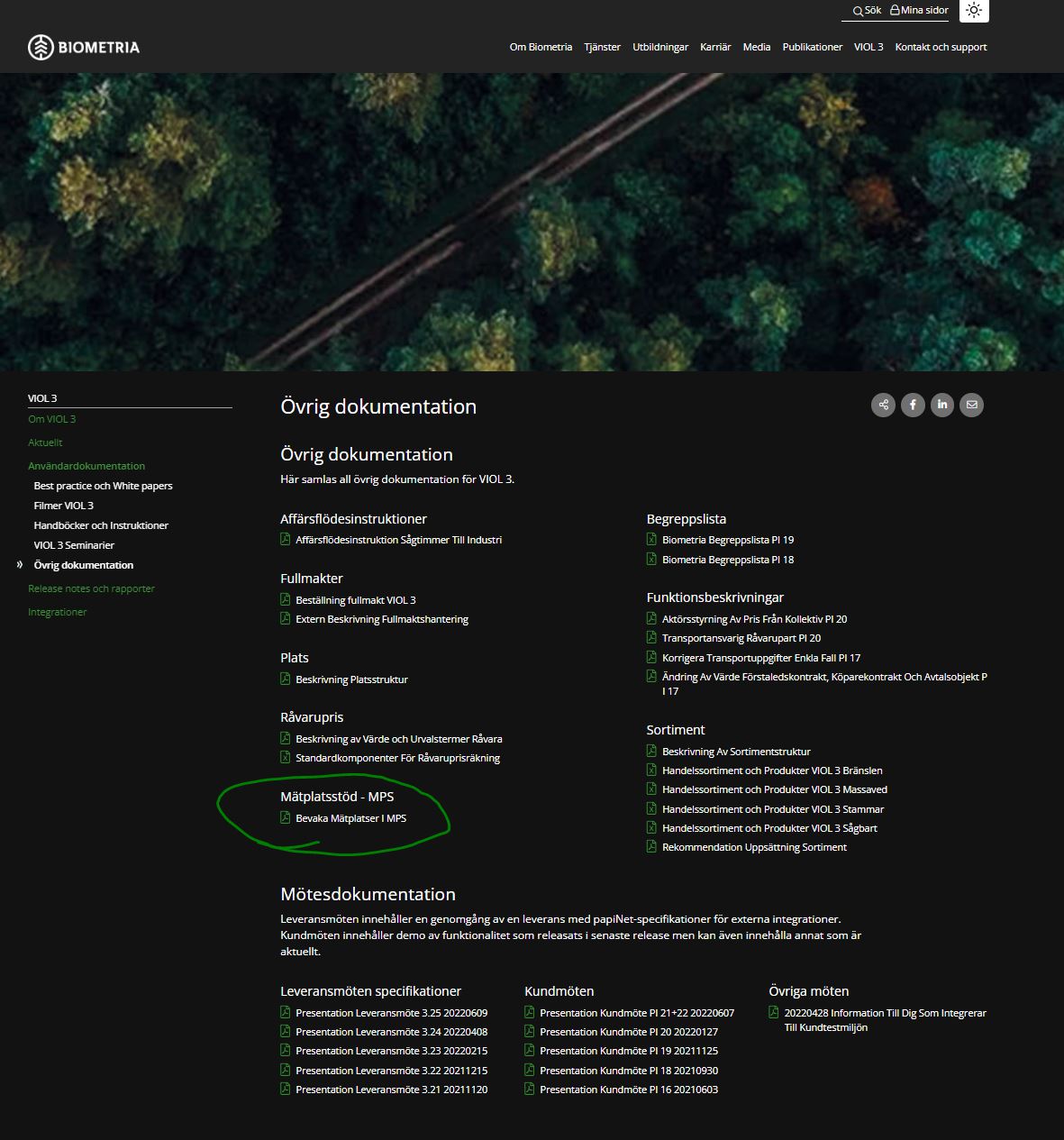 Manual för Bevaka mätplatser i MPS