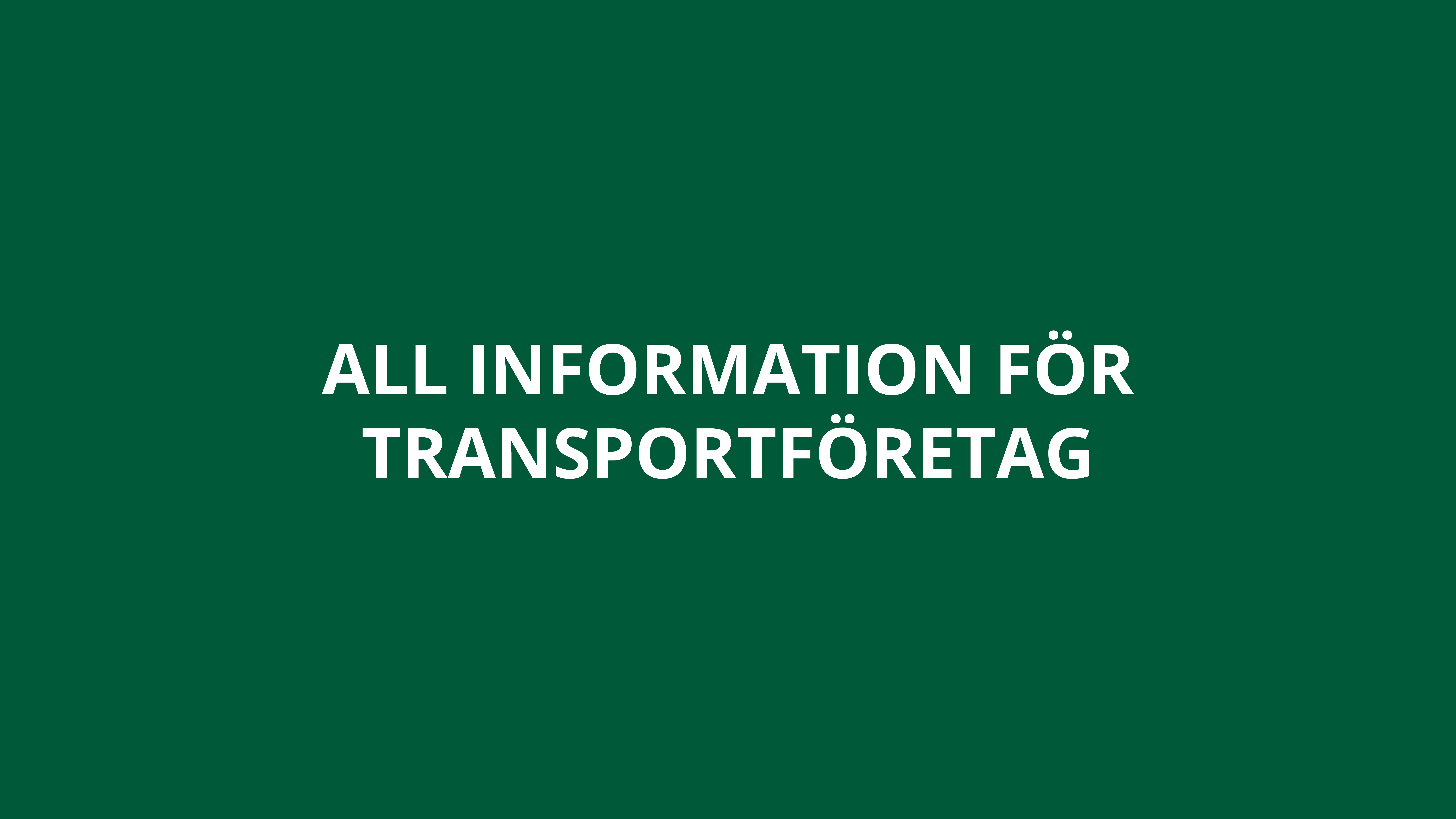 Gå till all information för transport