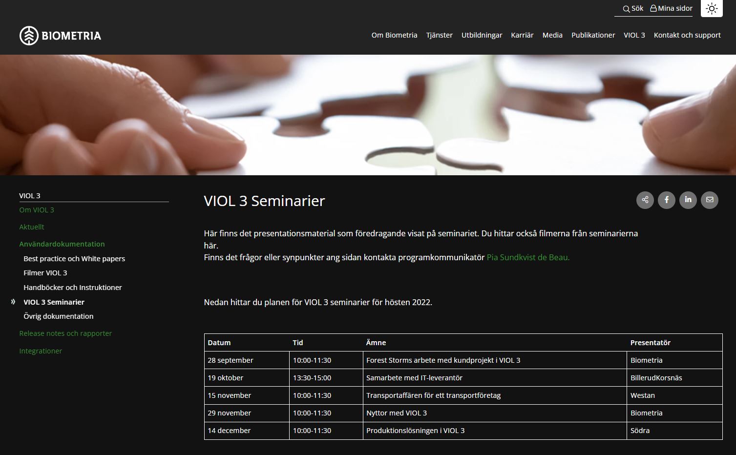 VIOL 3 Seminarier hösten 2022